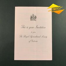 VINTAGE 1985 INVITATION TO JOIN THE ROYAL AGRICULTURAL SOCIETY OF VICTORIA  picture