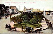 Postcard Greetings from San Antonio, Texas, Alamo Plaza picture
