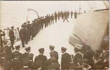 King George Visiting Grand Fleet 1915 WW1 Navy England Royalty RPPC Postcard E81 picture