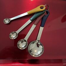 Vintage Stainless Steel Measuring Spoons (4) Piece Set picture