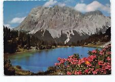 Seebensee Lake With Zugspitze Mountain Tyrol Austia Cont Postcard Vtg Unposted picture