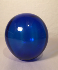 Large Blown Glass Sphere Orb Cobalt Blue 6