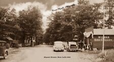 RPPC Curtis Mich, Wigwam Store, Old glass pumps, Old Car picture