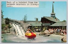 Anaheim California, Disneyland Matterhorn Bobsled Splashing Down, VTG Postcard picture