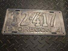 1941 Oregon License Plate picture