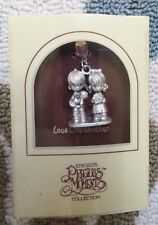 PRECIOUS MOMENTS BOY AND GIRL LOVE ONE ANOTHER Silverplate Charm JY 154 picture