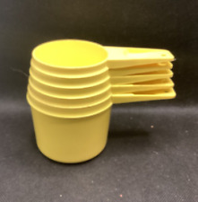 Vintage Yellow Tupperware Measuring Cups - Set of 5 picture