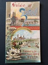 Vintage Zurich travel tourist guide. Good condition picture