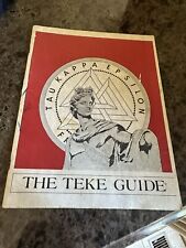Vintage Tau Kappa Epsilon Fraternity Guide 1978 picture