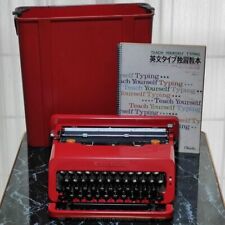 Olivetti Valentine Typewriter Red bucket Vintage  from Japan w/ Portable Case picture