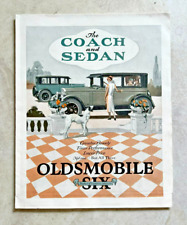 1920's Advertising Brochure Poster Coach & Sedan Oldsmobile Six Lansing Michigan picture