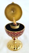 Rue Moliere Jeweled Egg Music Box with High Heel Shoe Plays Swan Lake picture