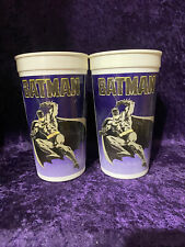 2 Vintage 1989 BATMAN Taco Bell Cups picture