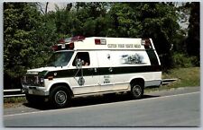Clifton Forge Virginia 1980s Postcard Clifton Forge Rescue Squad Ambulance picture