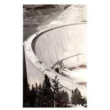 Gibson Dam Montana - Original Postcard RPPC TJ8-4 picture