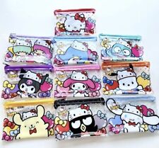 Sanrio All 10 Characters Hello Kitty 50Th Anniversary Flat Pouch Japan picture