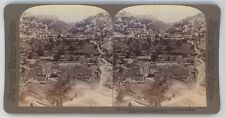 c1900's Real Photo Stereoview Underwood Valley of Kedron & Village in Palestine picture