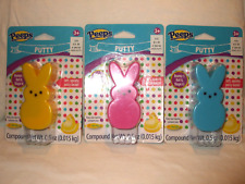 PEEPS EASTER LOT 3 BUNNY PUTTY TOYS 2018 BRAND NEW IN ORIGINAL PACKAGES picture