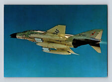 Aviation Postcard McDonnell Douglas F-4 Phantom II US Air Force Airplane A6 picture