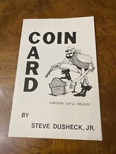 Coin Card Rare Magic Trick by Steve Dusheck Jr. Instructions Only picture