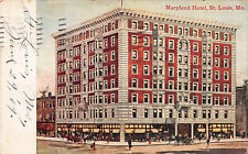 Maryland Hotel, St. Louis, Missouri, Early Postcard, Used in 1909 picture