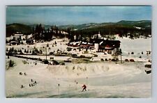 Quebec City Canada Lac Beauport Ski Center Manior St-Castin Vintage Postcard picture