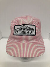 Black Hills 1880 Central Railroad Ladies Pink Engineers Hat USA Adjustable Size picture