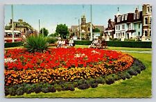 UK Clacton on Sea Carnarvon Road Garden Vtg Postcard View Essex picture