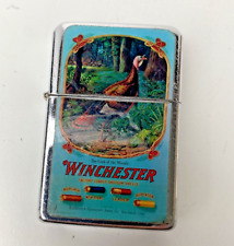 Rare Vintage Victor Winchester Shot Gauge Turkey Windproof Cigarette Lighter picture