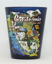 California State Map Blue Shot Glass picture