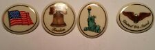 Lenox USA Made Porcelain Lapel Teachers Pins Patriotic Set of 4  picture