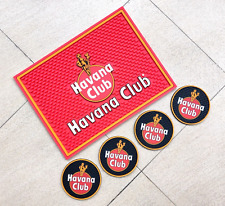 RD Havana Club Rubber bar mat spill mat bar runner drip mat & 4pcs beer coasters picture