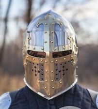 Medieval Basscinet Knight Helmet 16 Gauge Armour Buhurt Battle Reproduction picture