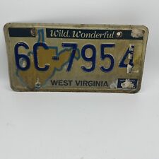 Vintage 1986 West Virginia license plate picture
