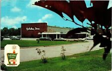 Holiday Inn Chattanooga TN TennesseeOld Car Wagon VTG Postcard PM Cancel WOB picture
