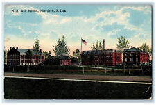 1915 N.N. & I. School Aberdeen South Dakota SD Antique Bloom Bros Co. Postcard picture