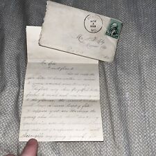 Antique 1888 Letter: Perry MO to Monroe City: Written by “Disagreeable” Woman picture