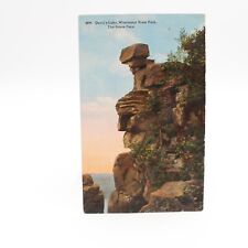 The Stone Face Devil's Lake State Park Wisconsin WI Posted 1914 Postcard picture