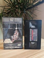STAR WARS 1982 VHS Tape Video Rental Library First Edition Serial Number Tested picture