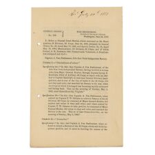 1863 Civil War General Orders — Court Martial Cases — Chancellorsville Cowardice picture