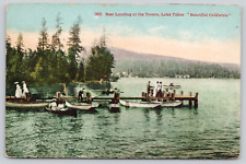 Postcard postcard Boat Landing at the Tavern, Lake Tahoe A67 picture