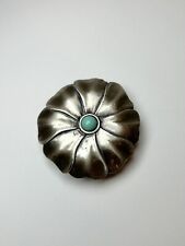 Vintage - Revlon Solid Perfume Holder - Silver FLOWER Can Be Uses As Pendant picture