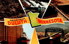 Postcard Hello From Duluth Minnesota Banner picture