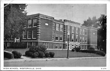 Attica Ohio OH High School Building Seneca County c1940s Postcard picture