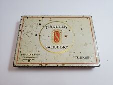 Abdulla SALISBURY Turkish Flat 50 Cigarette Tobacco Tin - UK picture