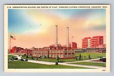 Kingsport TN-Tennessee, Administration Building And Plant, Vintage Postcard picture