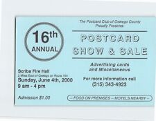 Postcard 16th Annual Postcard Show & Sale, Scriba Fire Hall, Oswego, New York picture
