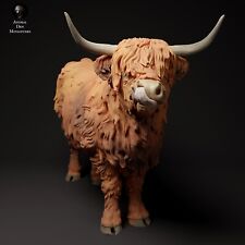 Breyer size traditonal 1/9 resin companion animal figurine  highland cow picture