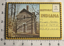 Antique Views  Postcard Souvenir Folder Historic Indiana Vintage c1960 picture