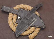 SHARDBLADE CUSTOM HAND FORGED Carbon Steel Hunting Cleaver Blank Blade W/Sheath picture